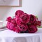 Spring Tabletop Decor – 1PCS Spring Hot Pink Artificial Silk Peony Bouquet, 13 Stems for Wedding, Home, Table Centerpieces & Party Decor